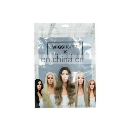 Clear Front Zipper Mylar Hanging Plastic Bags Zip Jewellery Packaging Hair Clips Earrings Necklaces Jewelry Window Pouch