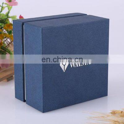 Paper Cardboard Suitcase Pendant Necklace Ring Jewelry Box In Blue Color