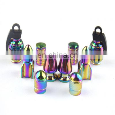 Universal  Aluminum Car Truck Bike Wheel Tyre Tire Valve Stem Air Dust Cover  caps neochrome