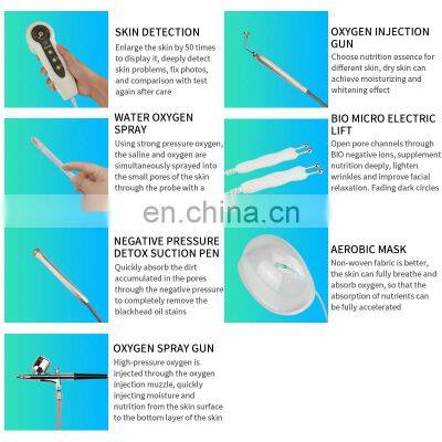Factory Dual-Screen Water Oxygen Jet Facial Machine Facial Deep Clean Hydration Firm Lifting Skin Care Beauty Instrument