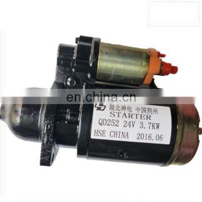 changchai 4L88 engine starter motor QD252 for forklift