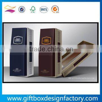 2016 China Supplier custom luxury cardboard wine bottle packaging gift box