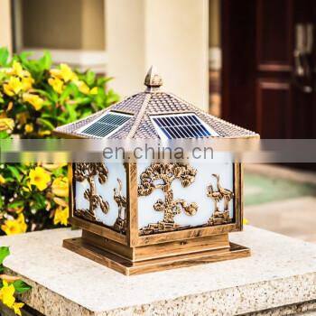 Светильник для садового виллы, колонны, стен. Водонепроницаемый ландшафтный солнечный светодиодный светильник для ворот photo-4