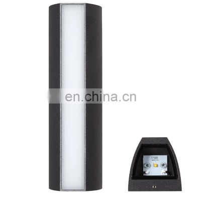 Black Outdoor IP65 Waterproof LED Wall Lamp Aluminum Garden Decorative Wall Light