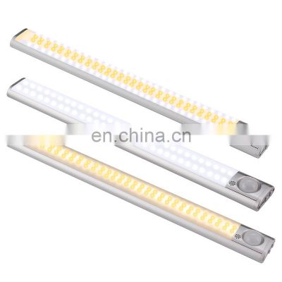 PIR Wireless Lamp Stick Bar Wardrobe Under Cabinet Motion Sensor Closet Light Bedroom Cabinet Backlight