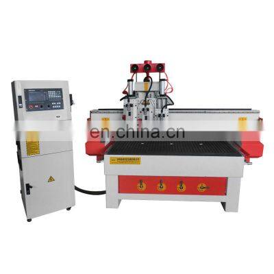 Configuration upgrade Pneumatic Automatic Tool Change Model Three Heads Wood Engraving Machine