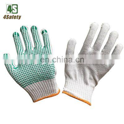 4SAFETY Cotton Dotted Gloves Hand With PVC Dot Guantes photo-5