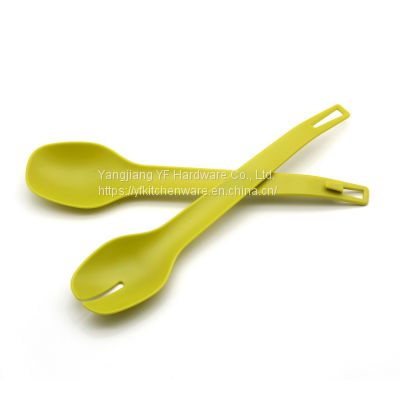 Restaurant Tool Fruit Salad Spoon and Salad Fork 2 Pcs Salad Spoon Fork Set Mixing Cooking Serving Spoon Set Kitchen Gadget