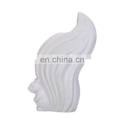 INS Modern Creative Body Shape Girl White Nordic Ceramic Vase Flower Pot Ceramic Ornaments For Home Decor Tabletop photo-5