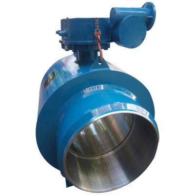 Sales Volume Exceeds 100 Q361F All Welded Ball Valve Natural Gas Heating Worm Gear Fixed Ball Valve photo-2