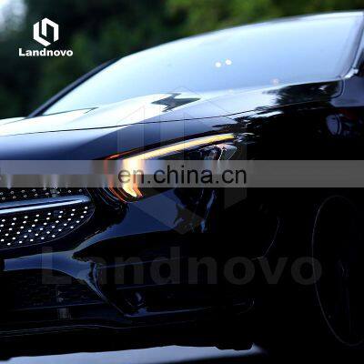 Landnovo Full Led Head Light Lamp for 2018-2020 Mercedes A160 A200 a Class Upgrade LED Head Light Head Lamp
