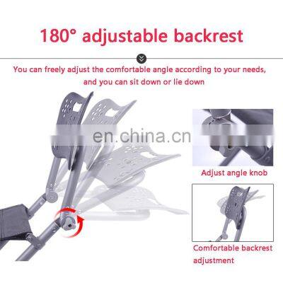 Outdoor Multifunctional Strong Load-Bearing Aluminum Alloy Carp Fishing Chairs Adjustable Backrest Four-leg Recliner Folding Fis photo-4