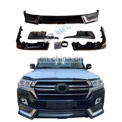 MAICTOP car body kit front bumper for land cruiser fj200 lc200 2019 black