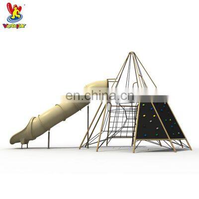 Children Plastic Rope Climbing Net Outdoor Slide Playground Equipment