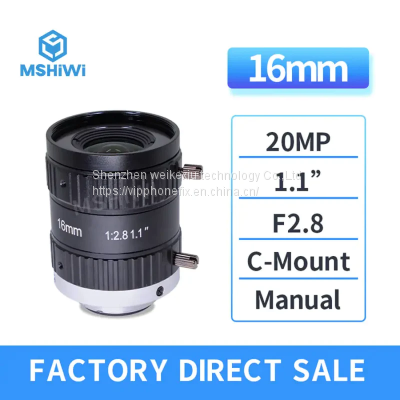 LENS C-mount 20MP 16MM F2.8 1.1