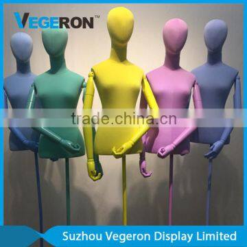 High Quality Fiberglass Mannequin Torso With Wood Arms photo-4