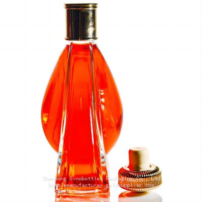 700ml 980g premium bar top whiskey bottle XO bottle wholesale gold supplier SinoBottles Packaging