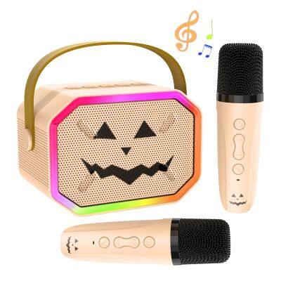 Bluetooth Speaker Handheld Kids Microphone Gift Machine Set With Mike Mic Music Player Singing Mini Karaoke Machine