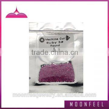 Wholesale Small Round Lab Created Pink Sapphire Stones photo-2