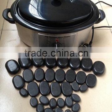 hot stone with massage stone heater