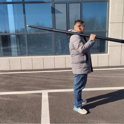 18m 60ft Length High Stiff Carbon Fiber Telescopic Pole Made in China photo-3