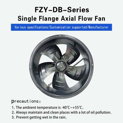 380mm Circular Single-Flange External Rotor Axial Fan Industrial Equipment Cabinet Energy Reserve Cooling Fan