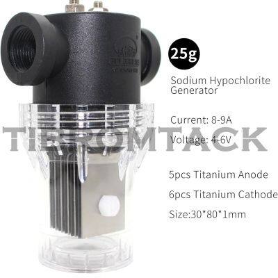 TIBROMTACK Sodium Hypochlorite Generator 25g/h MMO Titanium Electrodes Electrolysis Cell Contains 5 Pieces Titanium Anode photo-4