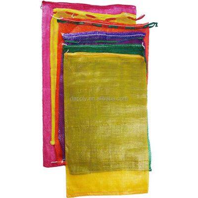Custom Multicolor Agriculture Produce Vegetable Pp Reusable Tubular Mesh Bags
