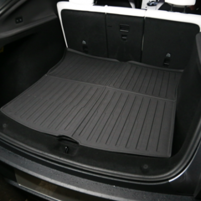 High-Precision Thermoformed Rear Cargo Tray for Model Y - TPE Material with Anti-Slip Rice Grain Pattern (1-Piece Set, OEM Fit)