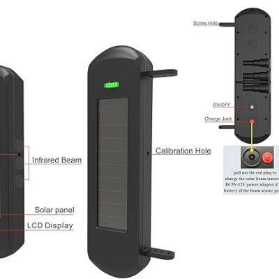 Driveway Intrusion Alert Security System Solar Beams Detection | Anti-Theft Easy DIY Home Security Perimeter Security photo-5