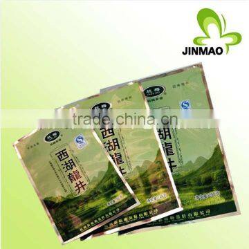 Resealable food grade plastic bags for tea packaging