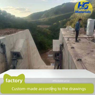 Pulley-type Curved Steel Gate, Large Reservoir Steel Gate, Wastewater Treatment Steel Gate, Double-leaf Gate photo-1