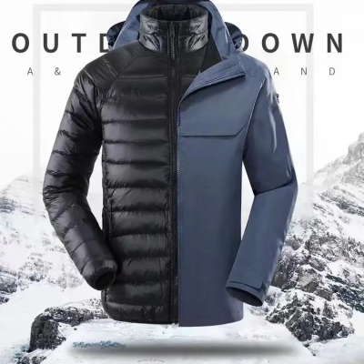 2024 Customized Men's Camouflage Wool Tactical Jacket, High-quality Outdoor Skiing Windproof and Warm Jacket photo-2