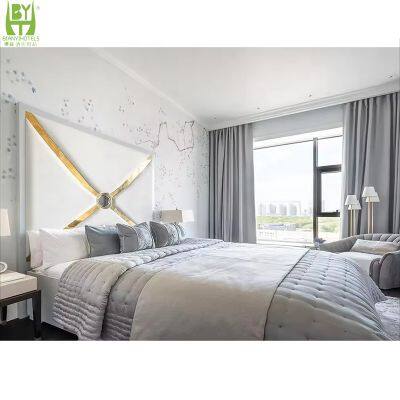 Modern Simple Leather Double Bed Intelligent Multi-function Massage with Projector Storage Bed Hotel Sex Queen Bed