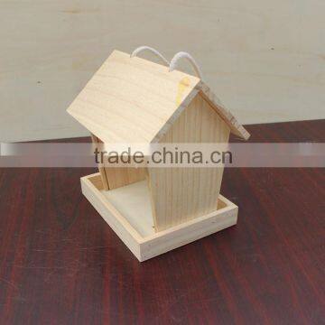 DIY wooden decorated bird house wholesale