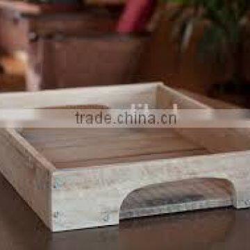 Natural Wood Wooden Serving Tray Wholesale For Tea photo-6