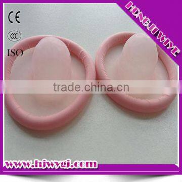 Pink natural latex condoms OEM sample processing