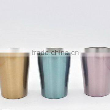 Stainless steel 18/8 vacuum mug double wall beer mug 250ML