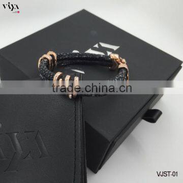 2016 Best Selling Products Stingray Leather Bracelet With 316L Stainless Steel Bracelet Jewelry for Wholesales photo-3