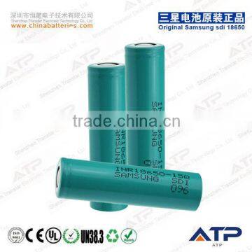 original Samsung sdi inr18650-15Q battery 1500mah 3.6v li-ion rechargeable battery