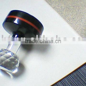 top pre inked stamp crystal handle