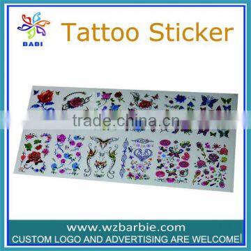 2014 new custom sexy body artwork temporary tattoos