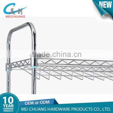 4 Tierd Light Duty Adjustable Organized Wire Shelving Rack for Storage photo-3