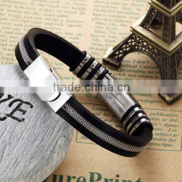 Fashion Men Silicone Bracelet Wholesale Factory Direct With Low Price photo-3