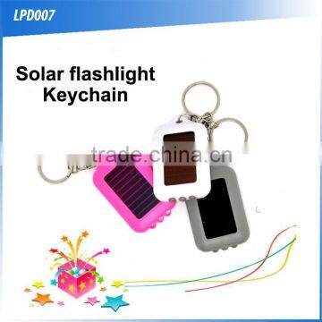 (160043) Super bright handy flashlight Lamp ABS solar led mini torch