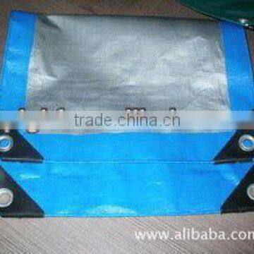 cheapest pe tarpaulin price with plastic corner and aluminum eyelet