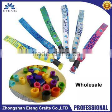 personalized events fabric woven wristbands on promotion