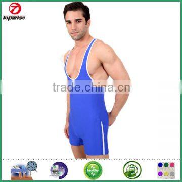 Nylon Spandex wrestling singlet sizes S M L XL Royal White or Black