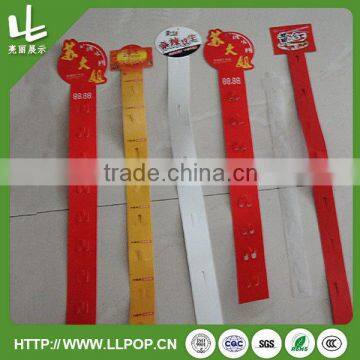 Plastic hang Strip for promotion sale with cardboard top                        
                                                Quality Choice