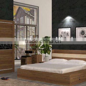 wooden bed frame